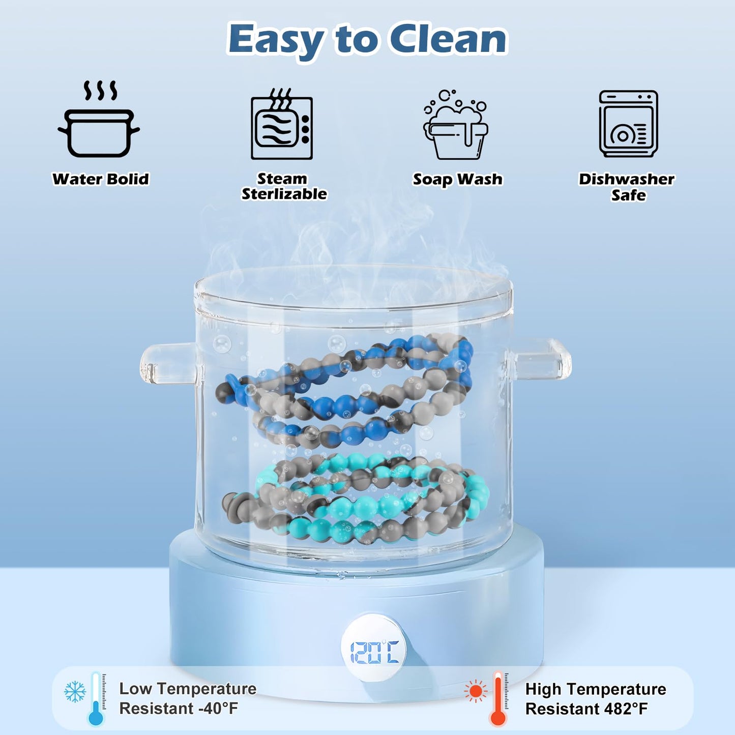 Chew Necklaces for Sensory Kids and Adults, Chewy Necklace Sensory Toys for Nail Biting, Silicone Necklace for Autism, ADHD, SPD, Fidget Oral Chew Toys for Boys and Girls Kids