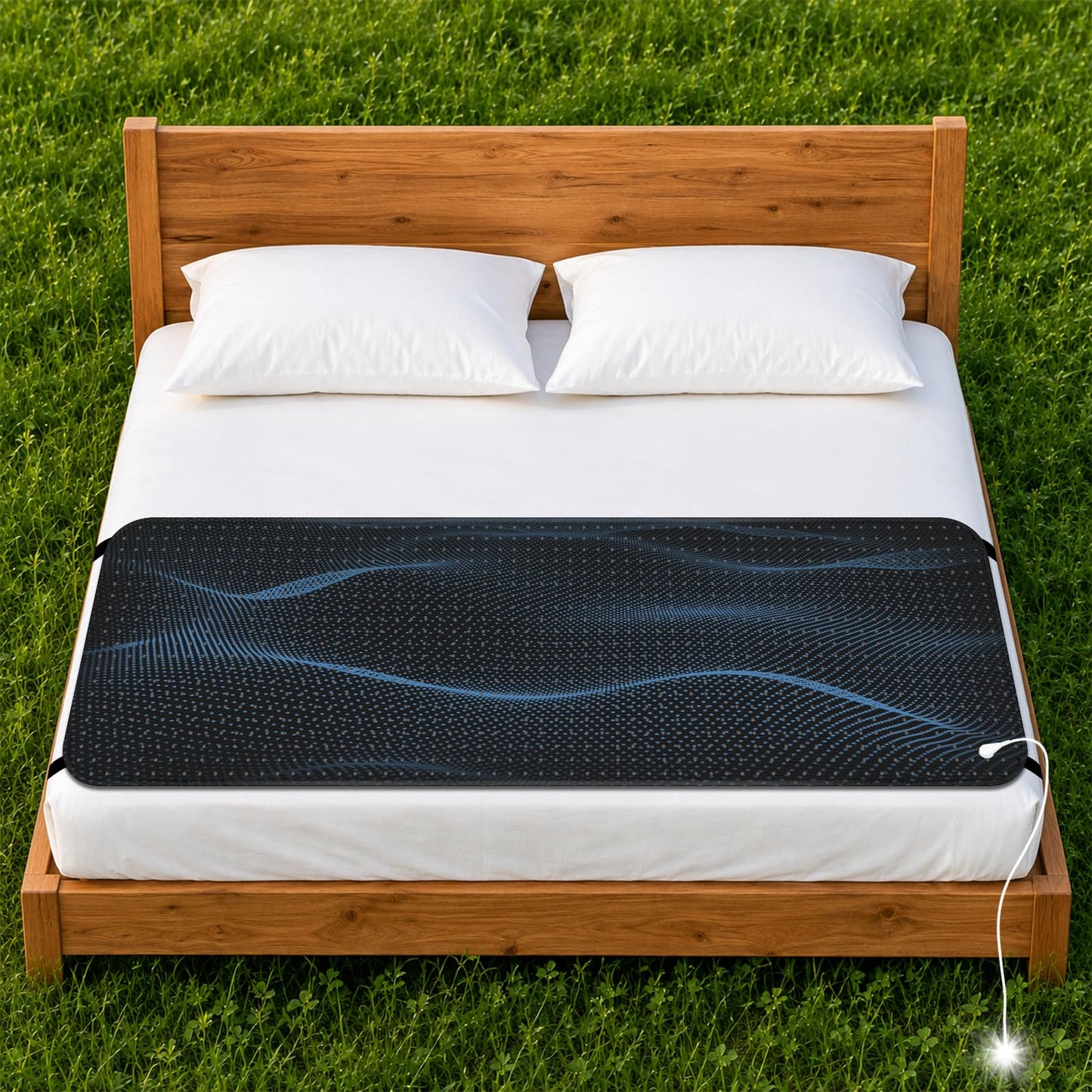 Grounding Mat for Bed,Grounding Bed Mat with Grounding Cord, Earth Pad Grounding Mat, Grounding Pad for Improving Sleep