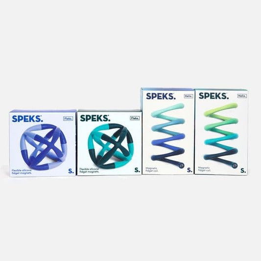 Speks Helix Magnetic Fidget Toy | Stress Relief Desk Toy for Adults & Teens 14+ | Sensory Toy | Office Gifts | Fleks & Helix Bundle