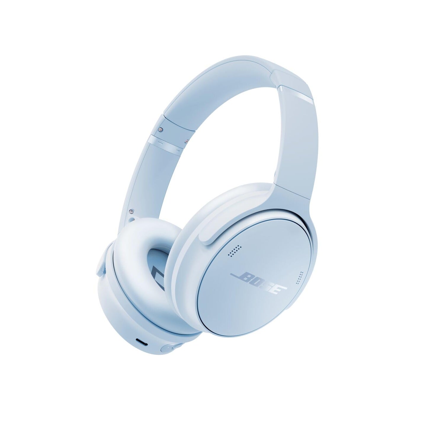 Bose QuietComfort Headphones - Wireless Bluetooth Headphones, Active Over Ear Noise Cancelling and Mic, USB-C Charging, Deep Bass, Up to 24 Hours of Playtime, White Smoke