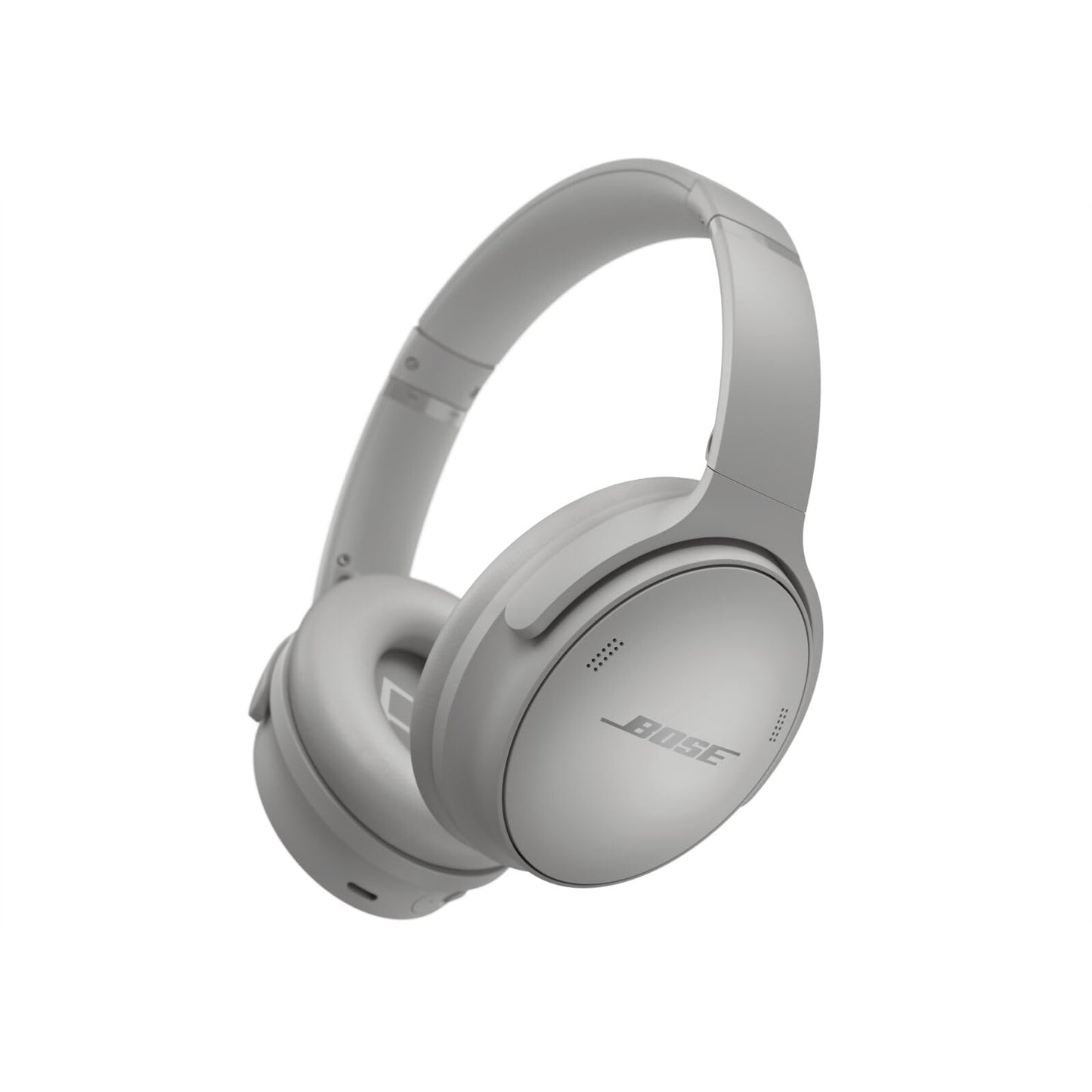 Bose QuietComfort Headphones - Wireless Bluetooth Headphones, Active Over Ear Noise Cancelling and Mic, USB-C Charging, Deep Bass, Up to 24 Hours of Playtime, White Smoke