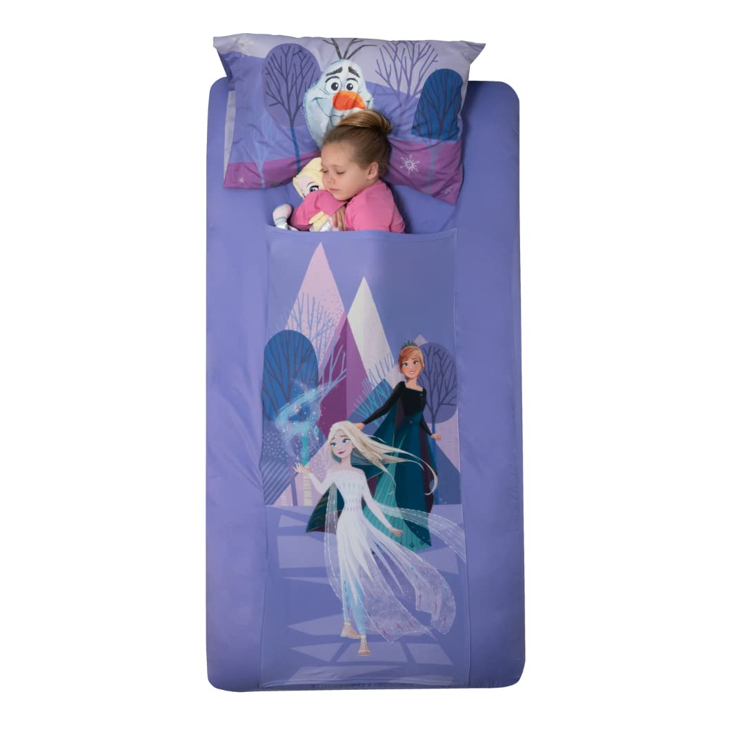Disney's Frozen Kids Bedding Super Soft Compression Snuggle (TM) Sheets, Twin, (Official Disney Product) By Franco