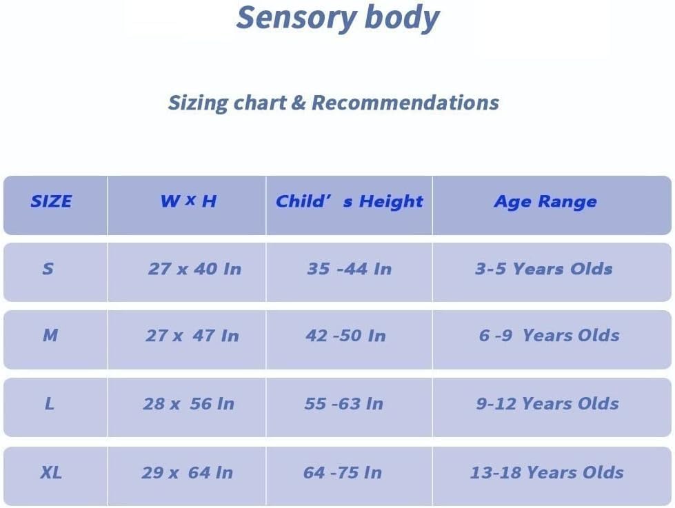 Sensory Autism Body Sock for Kids, Adults, Boys and Girls Full Body Wrap for Hyposensitivity, Compression, Anxiety, ADHD, Tea, Special Needs,Orange,