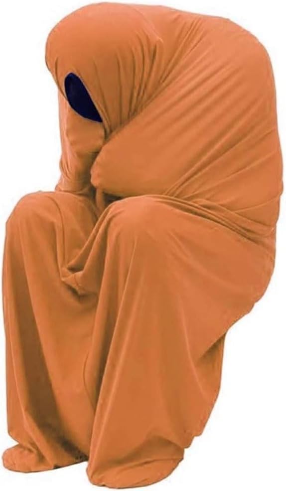 Sensory Autism Body Sock for Kids, Adults, Boys and Girls Full Body Wrap for Hyposensitivity, Compression, Anxiety, ADHD, Tea, Special Needs,Orange,