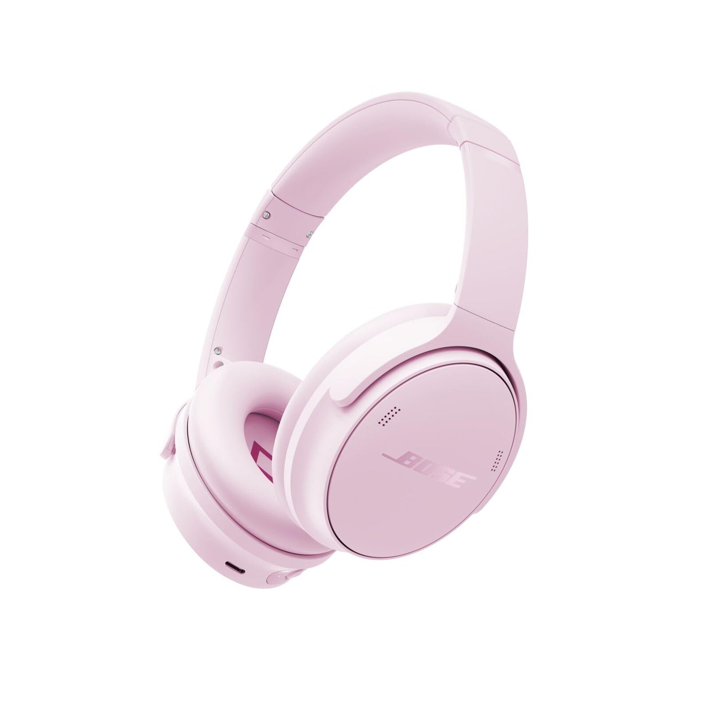 Bose QuietComfort Headphones - Wireless Bluetooth Headphones, Active Over Ear Noise Cancelling and Mic, USB-C Charging, Deep Bass, Up to 24 Hours of Playtime, White Smoke