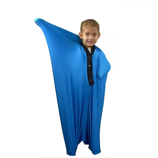 Funny Compression Sensory Body Socks Breathable Sleeping Bags Relieve Stress Socks Sensory Sack Therapy Autism ADHD Toys Gifts for Kids Teens (Color : Blue, Size : M/Medium)