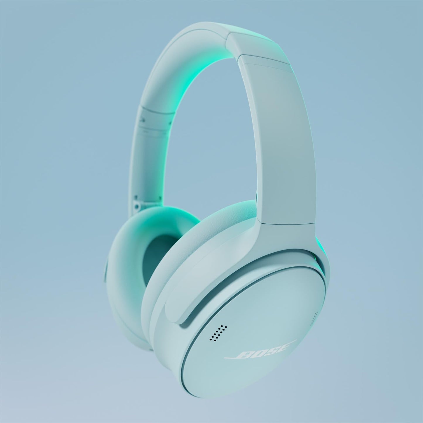 Bose QuietComfort Headphones - Wireless Bluetooth Headphones, Active Over Ear Noise Cancelling and Mic, USB-C Charging, Deep Bass, Up to 24 Hours of Playtime, White Smoke