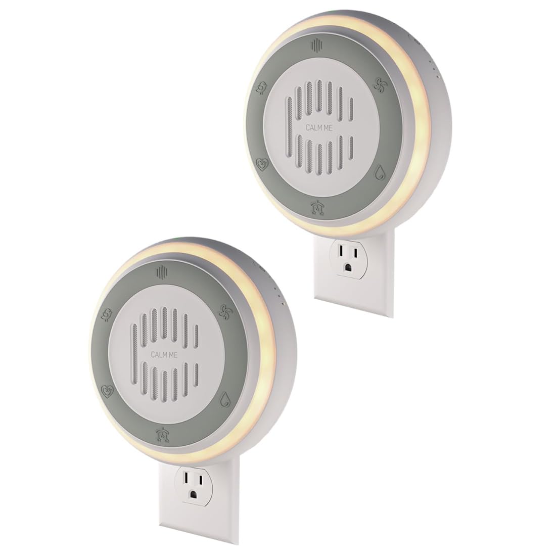 Wall Plug in White Noise Sound Machine for Office Privacy & Noise Canceling, White Noise Machine for Sleeping Adults & Baby, Therapy Noise Blocker with 20 Soothing Sounds & Nightlight by Calm Me.