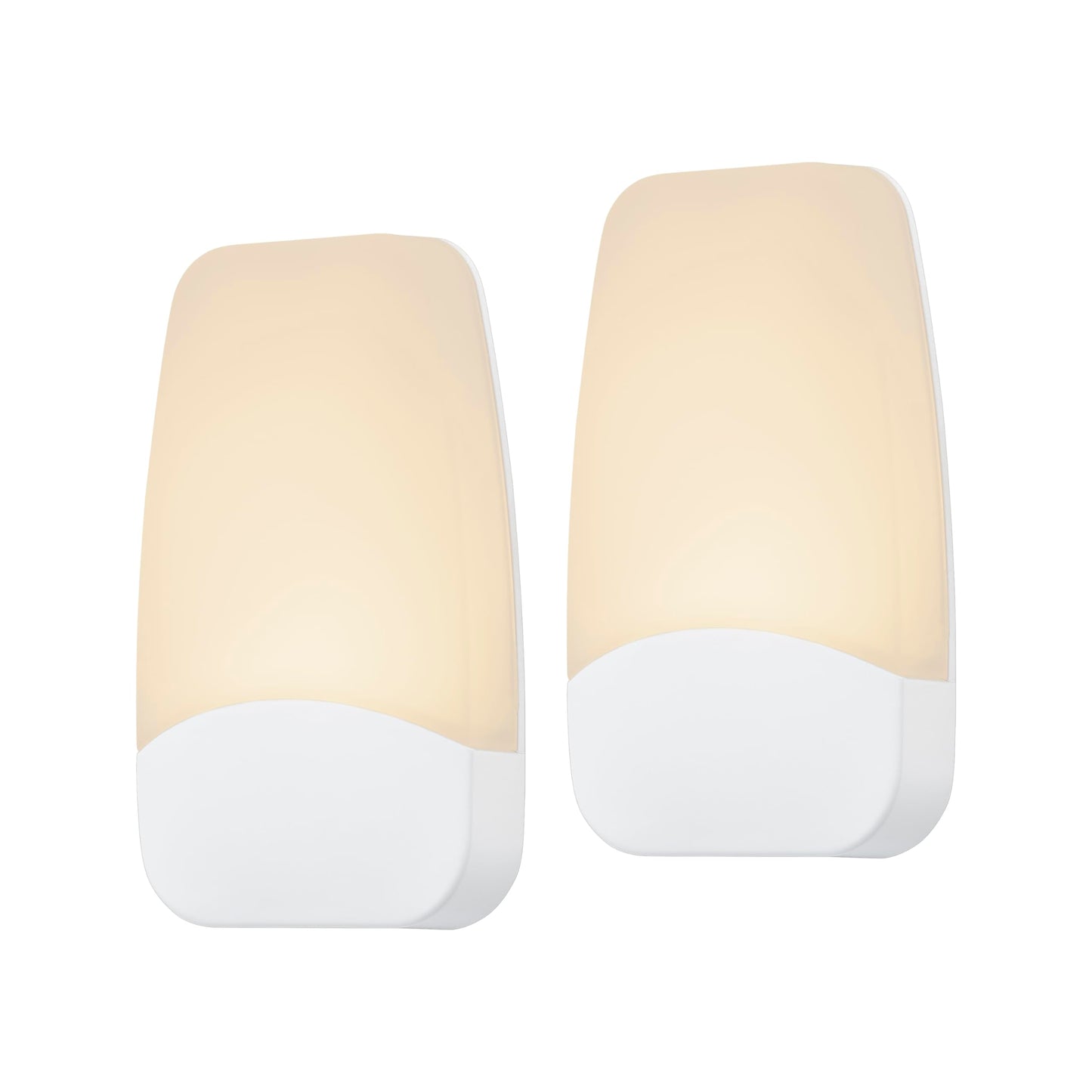 GE Sleeplite Night Lights Plug Into Wall, Dusk to Dawn Sensor, Ambient Lighting, Sleep Aid, Bathroom Décor, LED Lights for Bedroom, Apartment Essentials, Smart Home,76135, Amber, 2 Pack