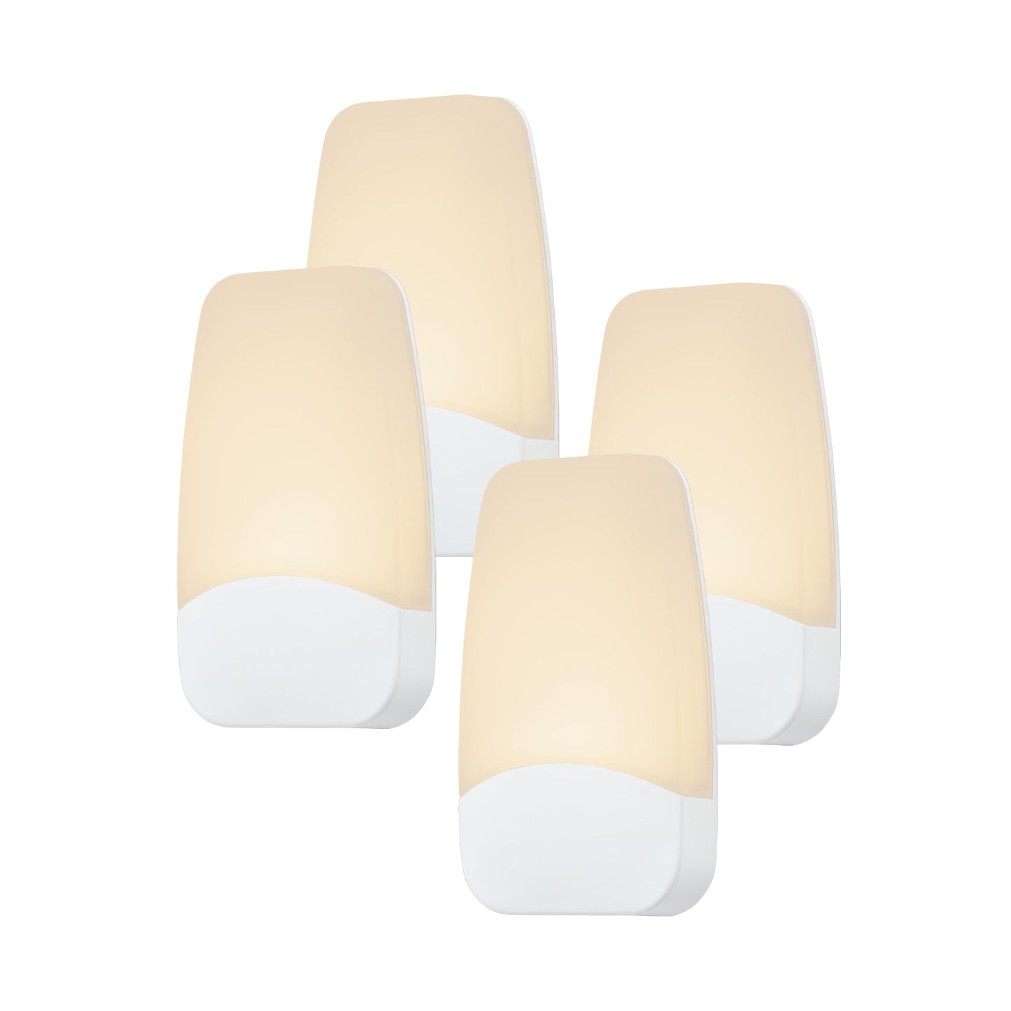 GE Sleeplite Night Lights Plug Into Wall, Dusk to Dawn Sensor, Ambient Lighting, Sleep Aid, Bathroom Décor, LED Lights for Bedroom, Apartment Essentials, Smart Home,76135, Amber, 2 Pack