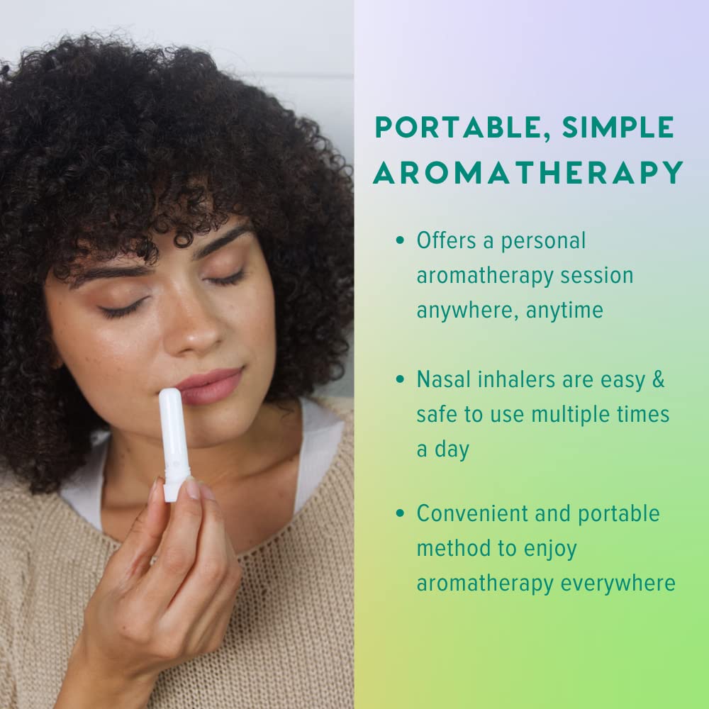 MOXE Lavender Essential Oil Nasal Inhaler, Therapeutic No-Mess Aromatherapy, Relaxation, Naturally Calming, Before Sleep Routine, Uplifts Mood, Pure and Undiluted, Made in USA (1 Pack)