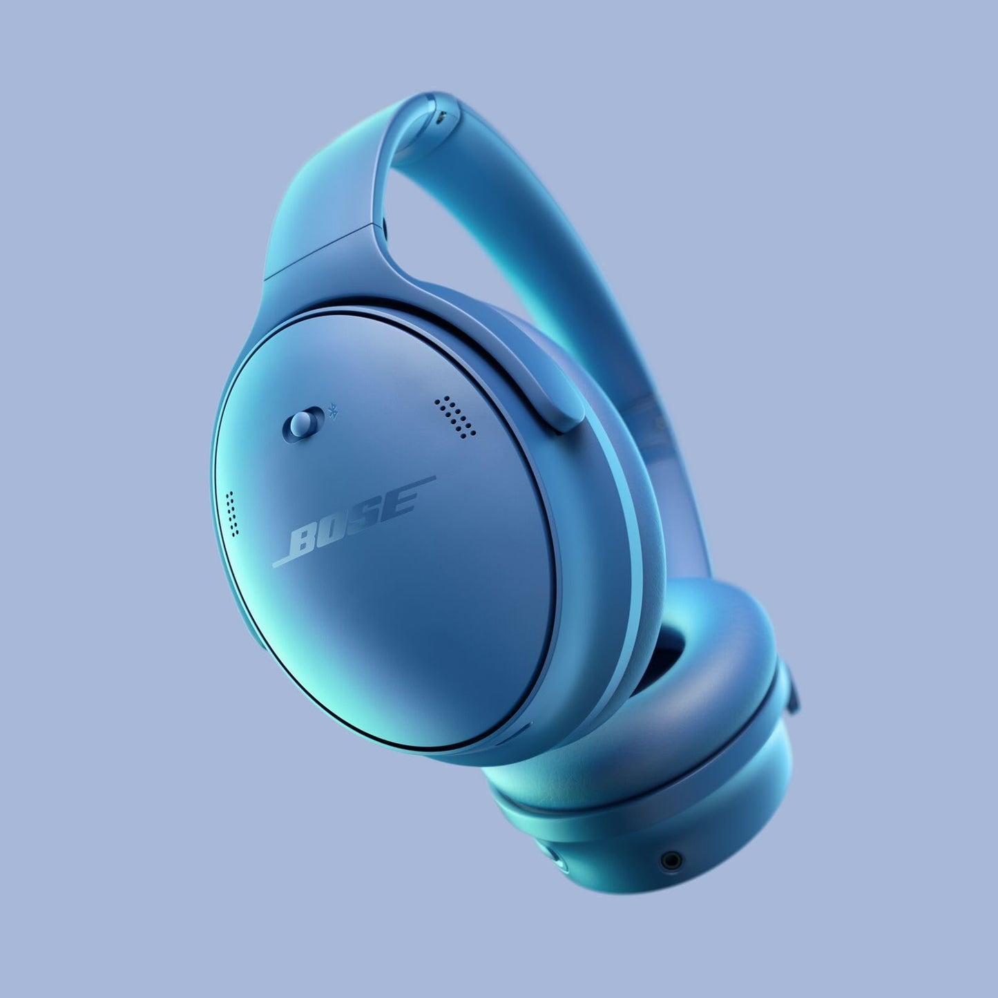 Bose QuietComfort Headphones - Wireless Bluetooth Headphones, Active Over Ear Noise Cancelling and Mic, USB-C Charging, Deep Bass, Up to 24 Hours of Playtime, White Smoke