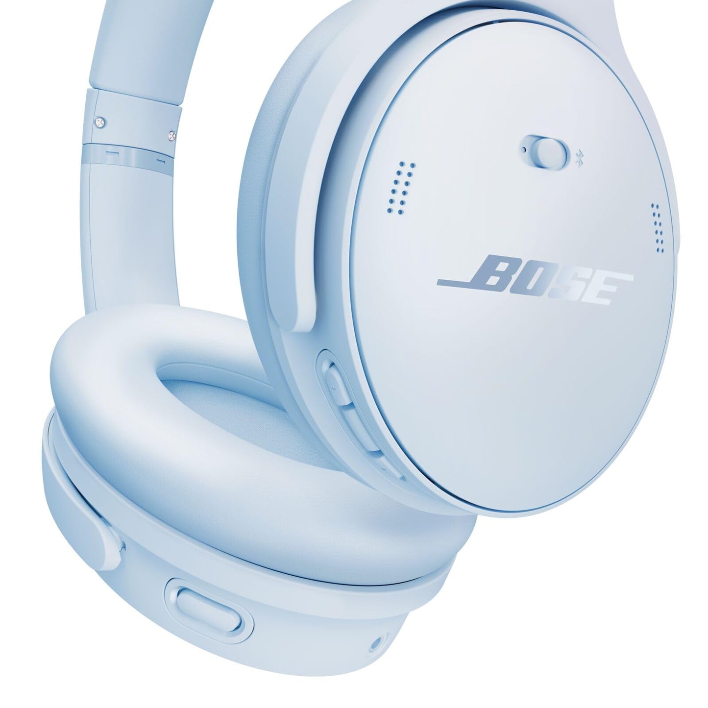 Bose QuietComfort Headphones - Wireless Bluetooth Headphones, Active Over Ear Noise Cancelling and Mic, USB-C Charging, Deep Bass, Up to 24 Hours of Playtime, White Smoke