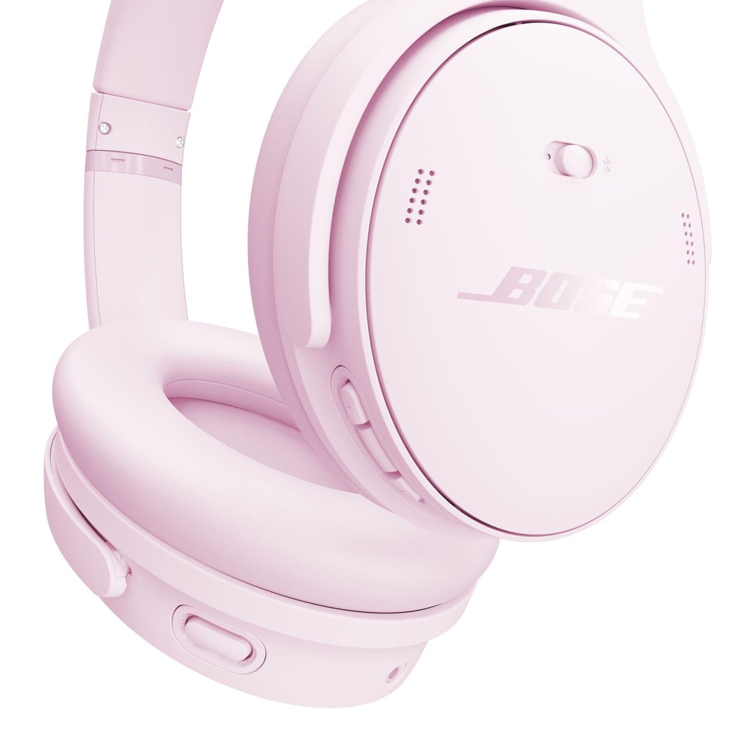 Bose QuietComfort Headphones - Wireless Bluetooth Headphones, Active Over Ear Noise Cancelling and Mic, USB-C Charging, Deep Bass, Up to 24 Hours of Playtime, White Smoke