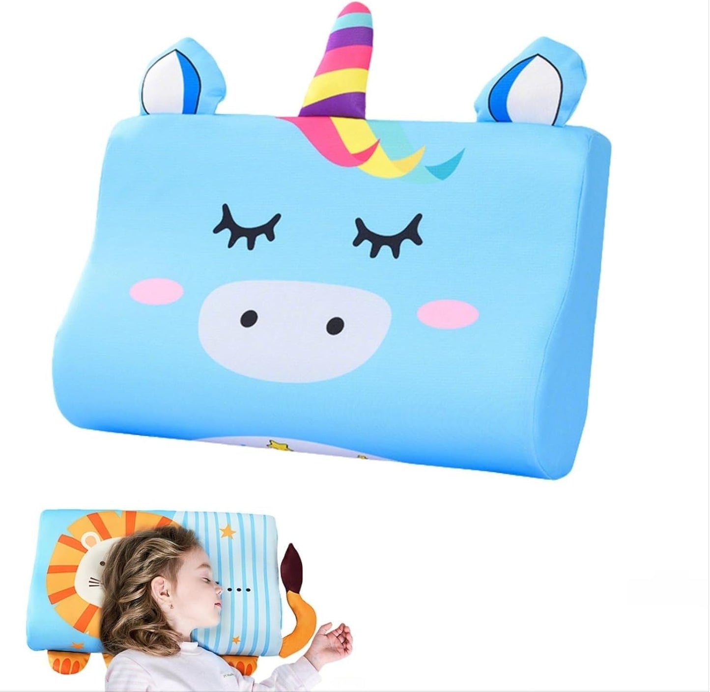 Slumberkiddies Calmly® The Sensory Pillow for Better and Healthier Sleep (Blue Whale, 1PCS-45 * 27 * 6)