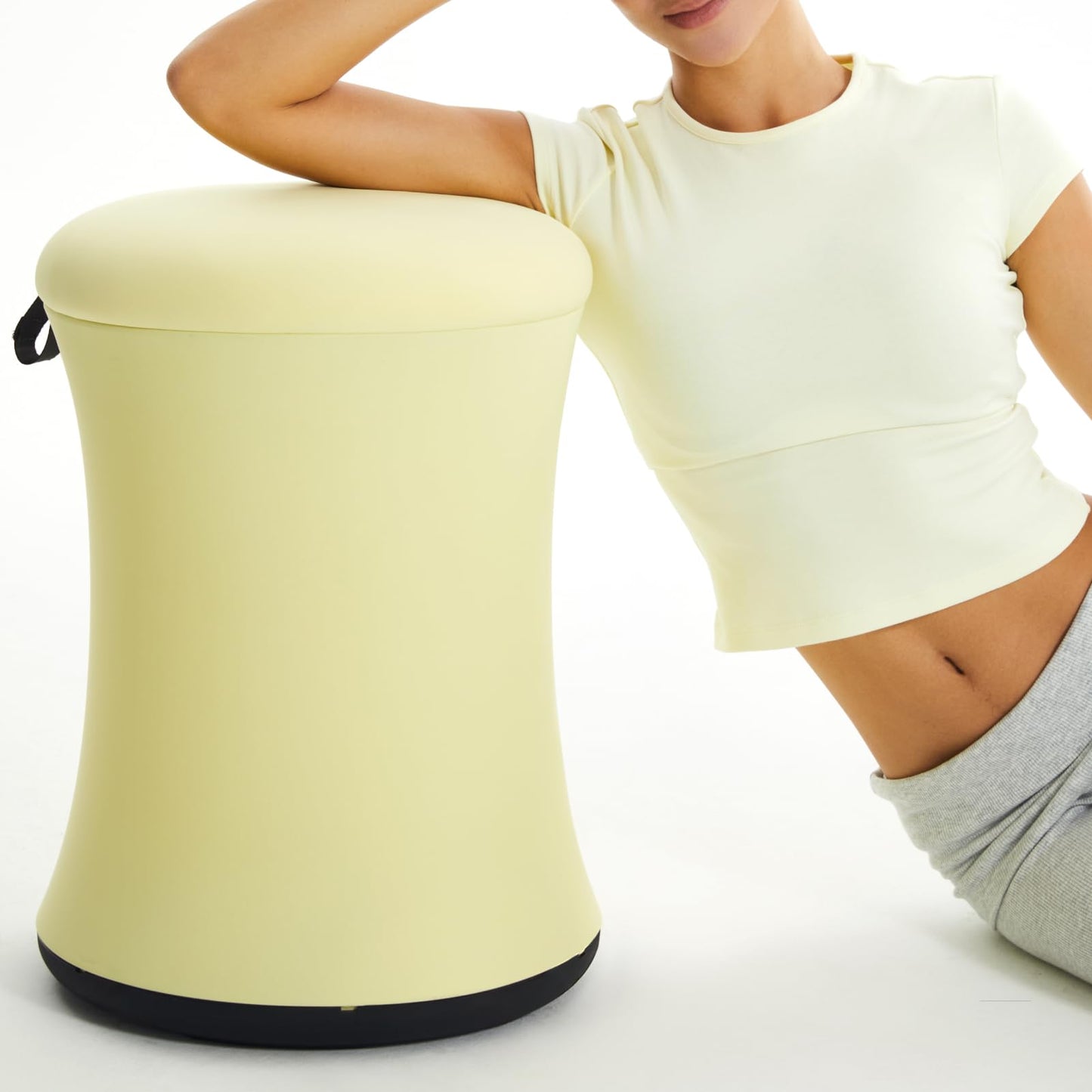 TopJob Boba Chair Stylish Ergonomic Active Wobble Stool, ADHD Chair, Improves Posture and Focus, Ergonomic with Height Adjustable Stool for Adults Children for Home Office