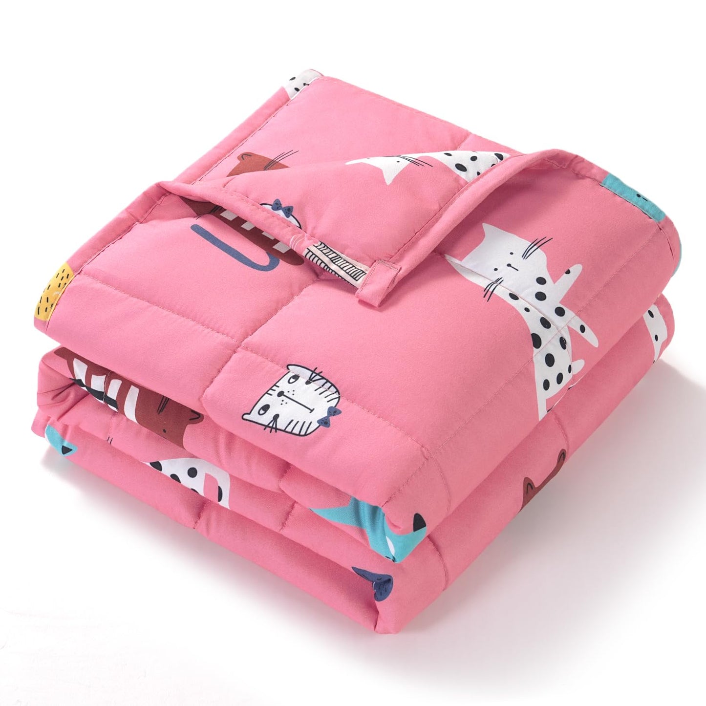Kivik Weighted Blanket 3lbs, Blue Dinosaur Weighted Blankets, Cute Small Weighted Blankets 3 Pounds, Washable Soft Heavy Blanket Throw for All-Season, 36x48 Inches Blue
