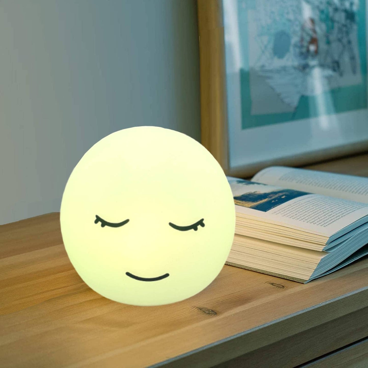 Breathing Lamp Guided Visual Meditation Tool for Mindfulness,Anxiety Relief&Calm Your Mind for Stress&Visual Relaxation and Restful Sleep,478 Seconds Breathing Rate Change 3 Colors,Gift for Kids