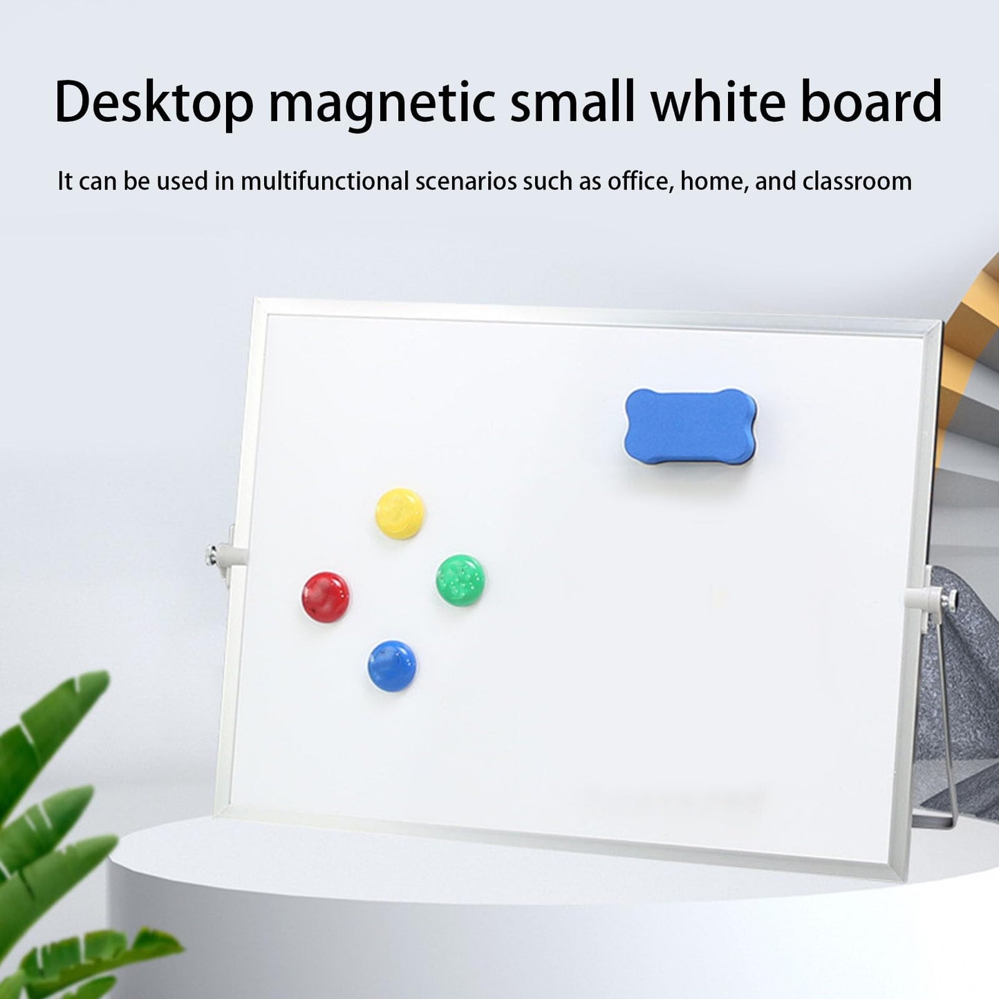 Sideboard 40x30cm Rotating Stand and Marker Writing Board for Home Classroom