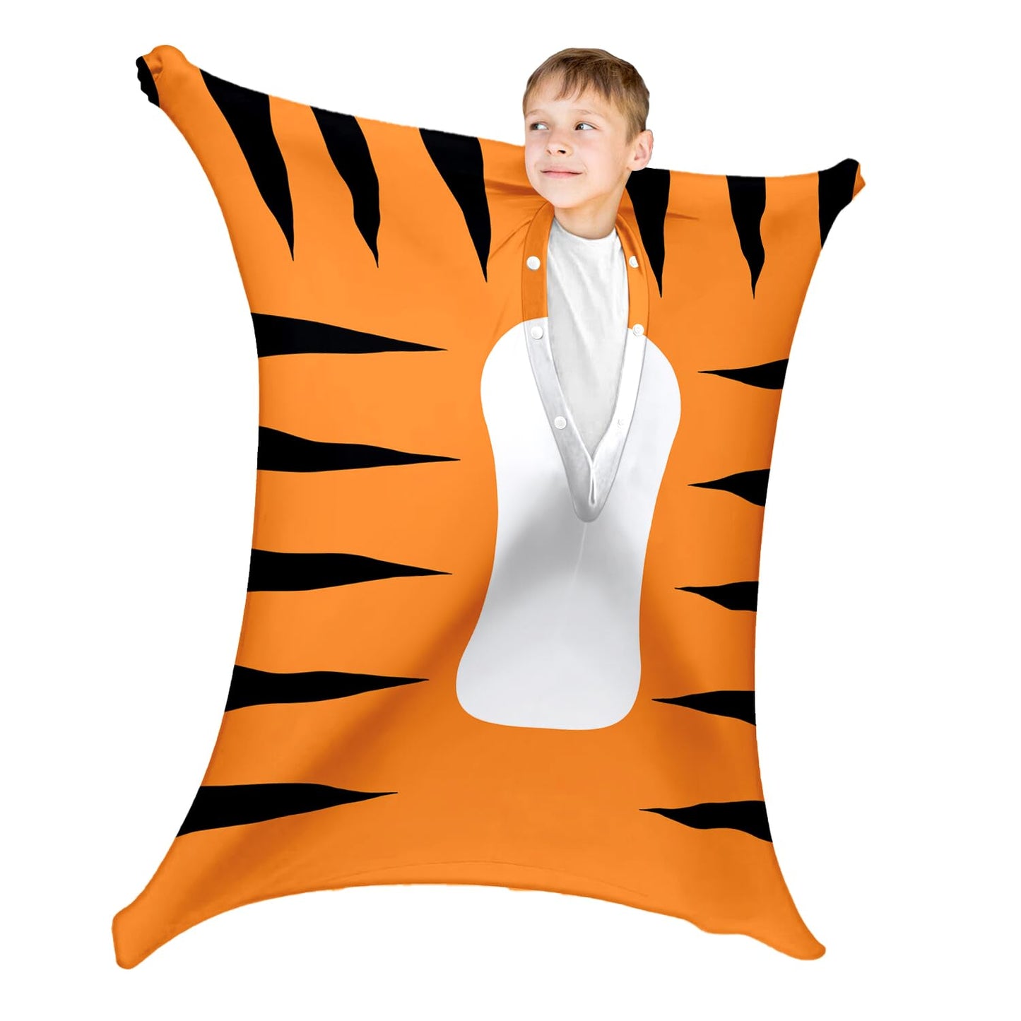 Cute Tiger Autism Movement Stretchy Sensory Body Socks - ADHD and Improve Sensory Processing Sox - Help Children with Autism (Medium)
