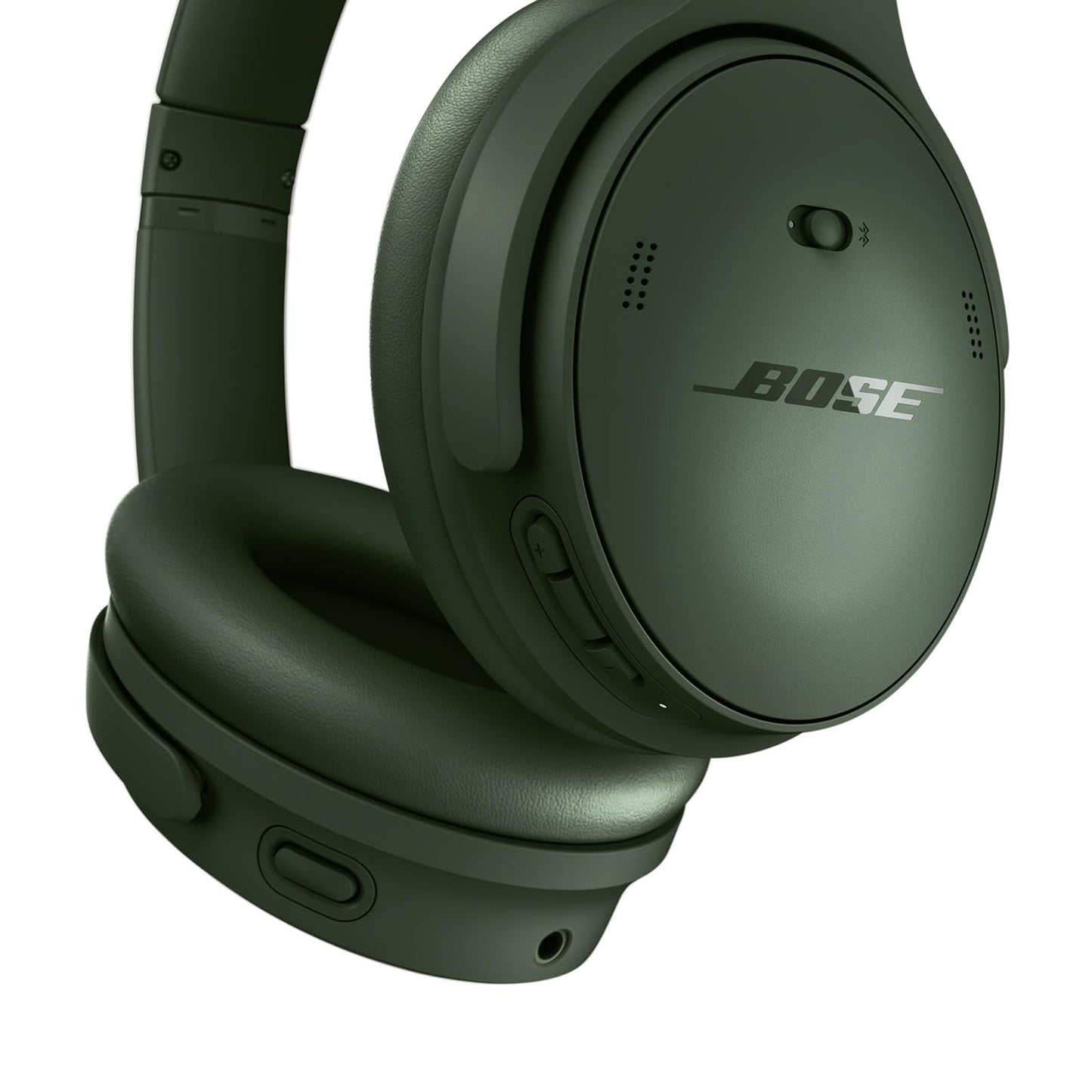 Bose QuietComfort Headphones - Wireless Bluetooth Headphones, Active Over Ear Noise Cancelling and Mic, USB-C Charging, Deep Bass, Up to 24 Hours of Playtime, White Smoke