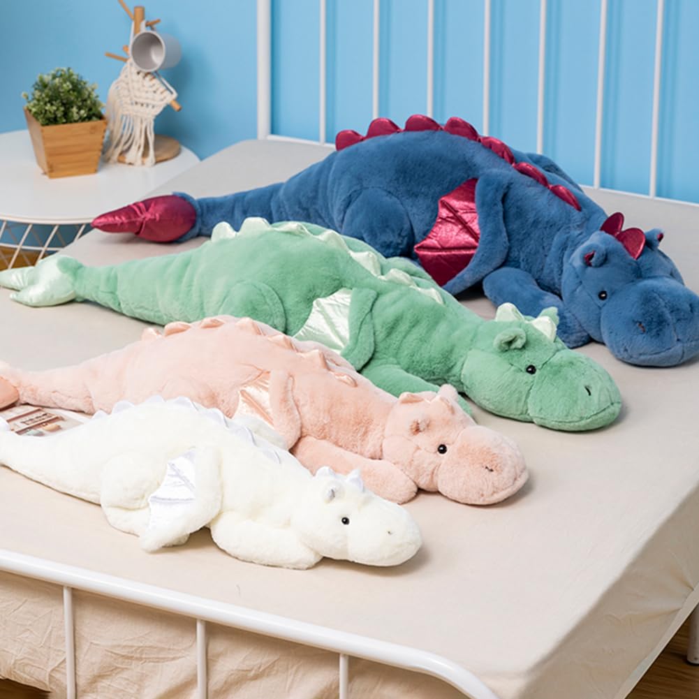 Weighted Dragon Stuffed Animal 43.3" 6.1Lbs, Large Black Weighted Plush Dragon Toy for Kids and Adults(2025 Weighted Version)