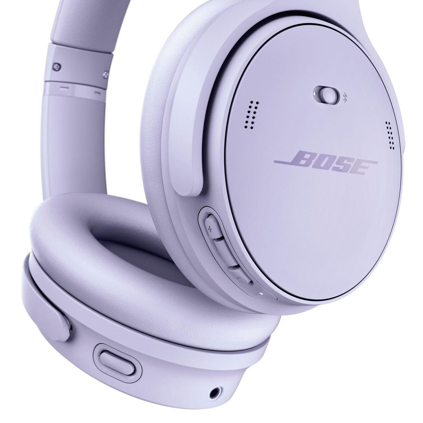 Bose QuietComfort Headphones - Wireless Bluetooth Headphones, Active Over Ear Noise Cancelling and Mic, USB-C Charging, Deep Bass, Up to 24 Hours of Playtime, White Smoke