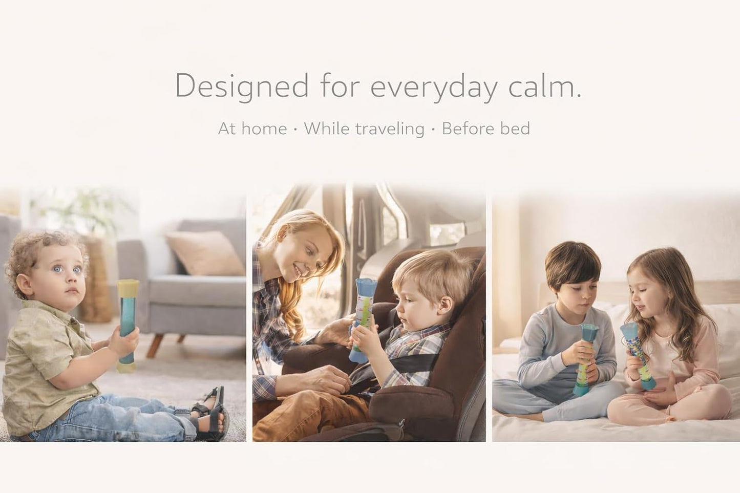 Sensory Tubes – Calm Down Corner Fidget Toys, Sensory Room & Speech Therapy Materials, Stress Relief Ball, Travel Toys, Quiet Sensory Bottles for Kids