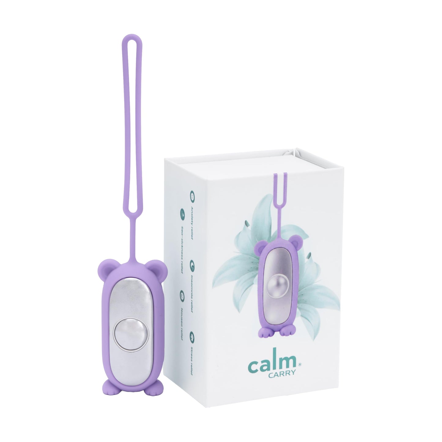 Glowco CalmCarry Mini Bear Kids Sleep Aid Device – Handheld Microcurrent Relaxation Tool, Supports Calm, Focus & Gentle Relief, USB Rechargeable, Portable Wellness Device for Children (Pink)