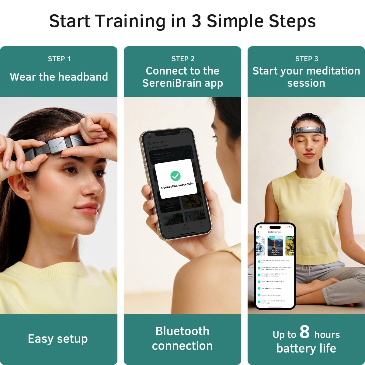 Neurofeedback Headband for Focus, Calm & Brain Training