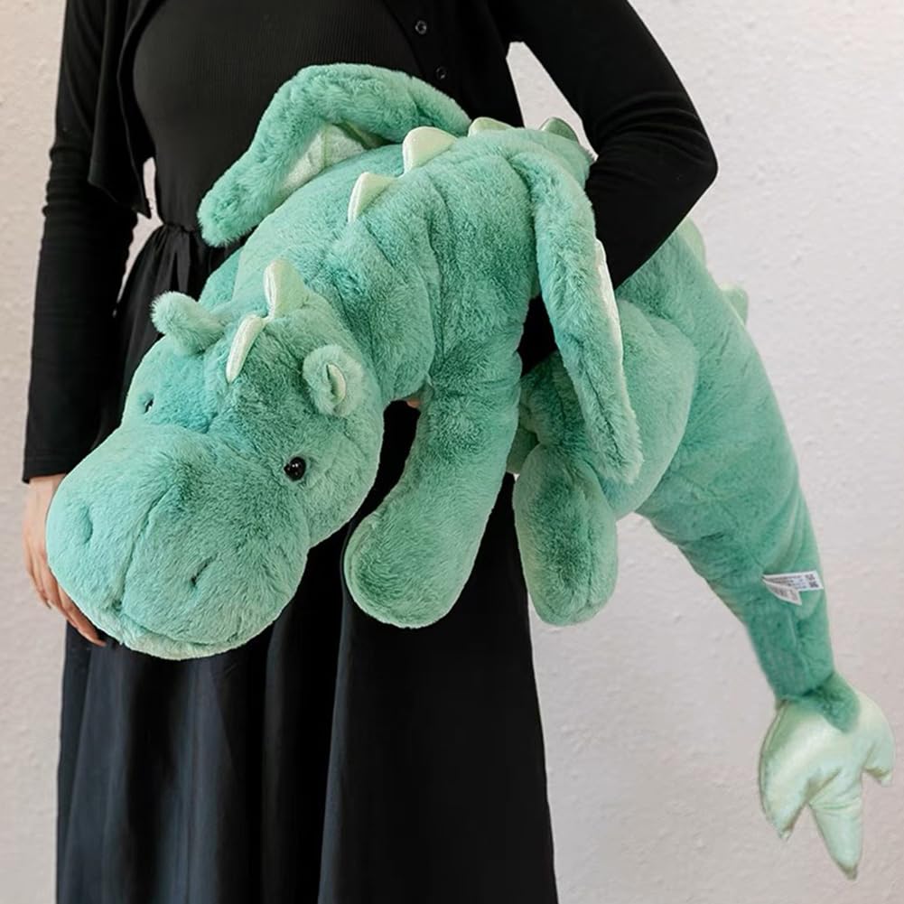 Weighted Dragon Stuffed Animal 43.3" 6.1Lbs, Large Black Weighted Plush Dragon Toy for Kids and Adults(2025 Weighted Version)