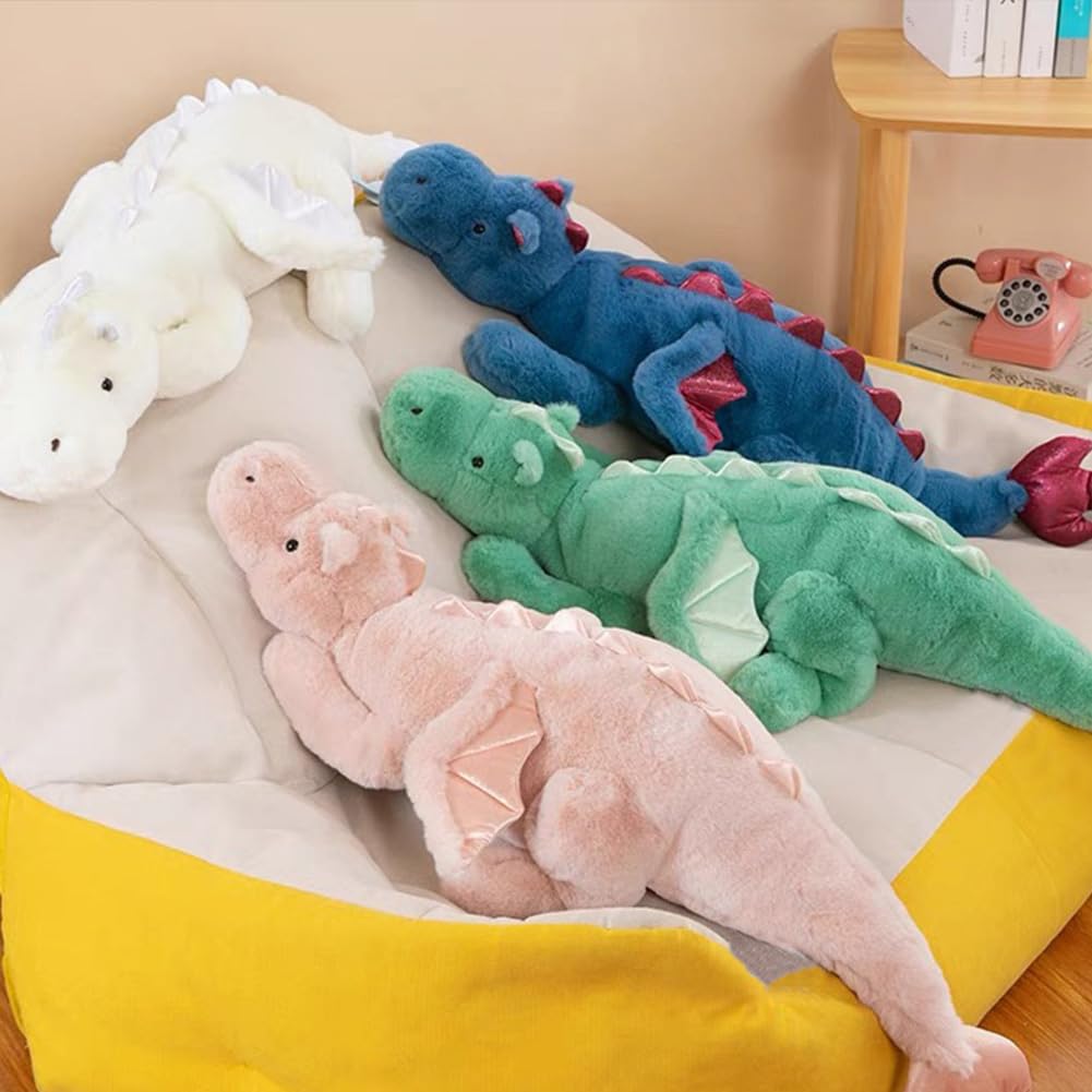 Weighted Dragon Stuffed Animal 43.3" 6.1Lbs, Large Black Weighted Plush Dragon Toy for Kids and Adults(2025 Weighted Version)