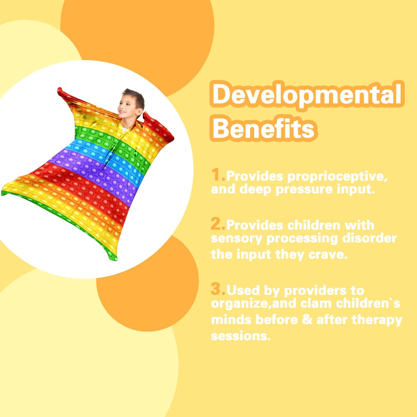 Cute Tiger Autism Movement Stretchy Sensory Body Socks - ADHD and Improve Sensory Processing Sox - Help Children with Autism (Medium)