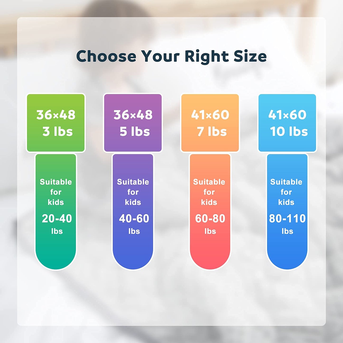MAXTID Weighted Blanket for Kids 5lbs 36"x48" Cotton Blanket for Boys & Girls Weighted Throw Blanket Children Bedding Gifts for 3 4 5 6 7 8+ Year Old Kids Small Weighted Comfort Blanket