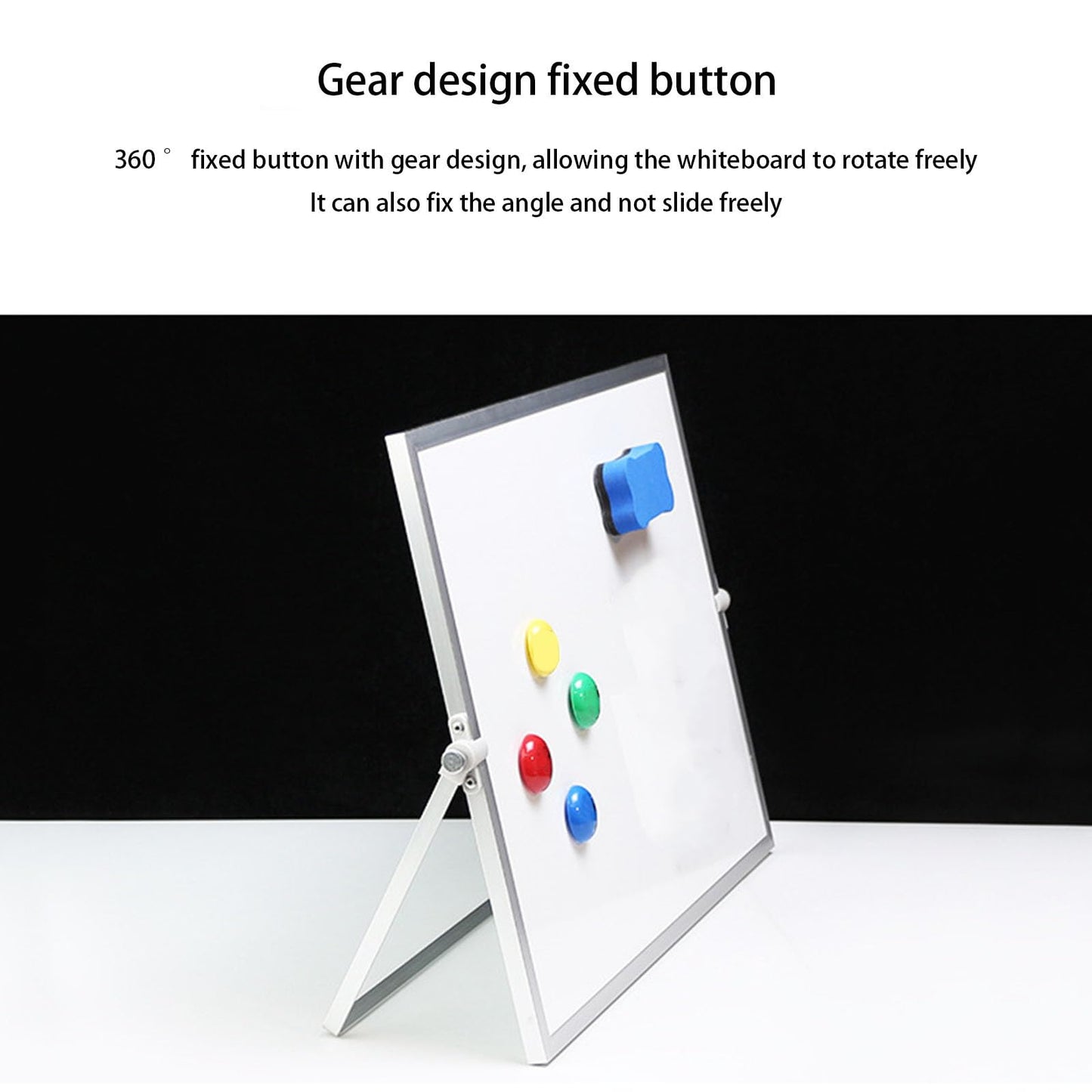 Sideboard 40x30cm Rotating Stand and Marker Writing Board for Home Classroom