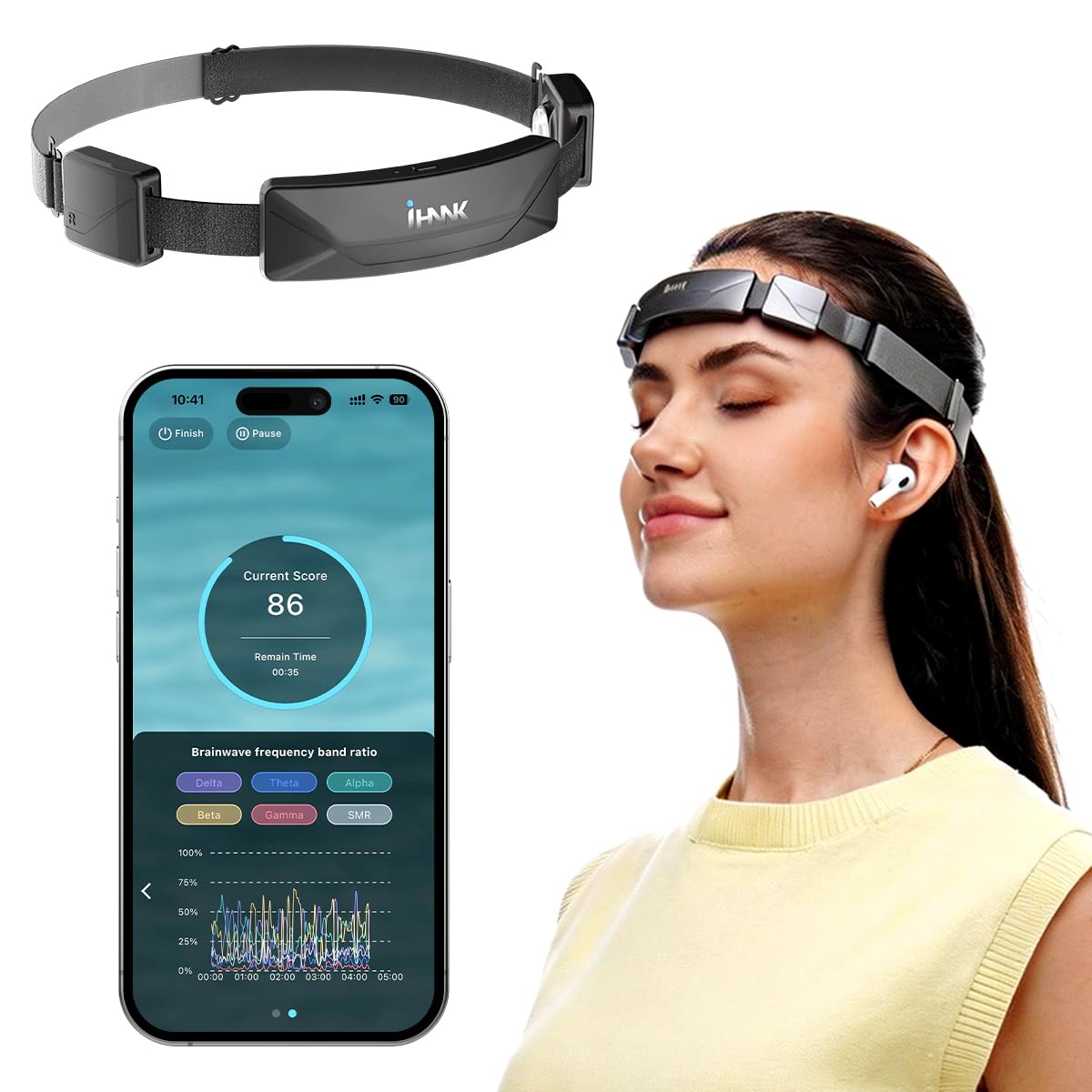 Neurofeedback Headband for Focus, Calm & Brain Training
