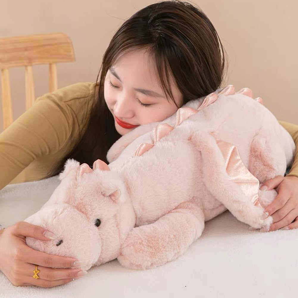 Weighted Dragon Stuffed Animal 43.3" 6.1Lbs, Large Black Weighted Plush Dragon Toy for Kids and Adults(2025 Weighted Version)