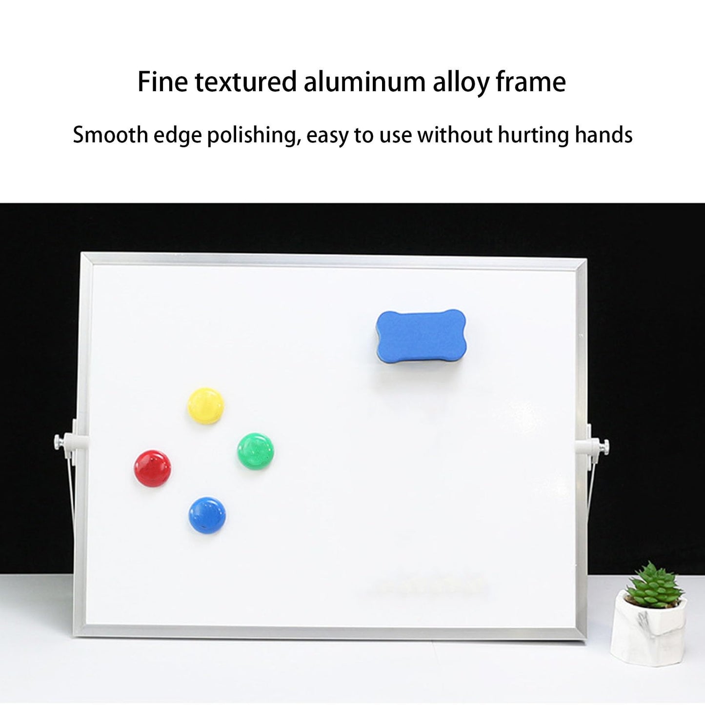 Sideboard 40x30cm Rotating Stand and Marker Writing Board for Home Classroom