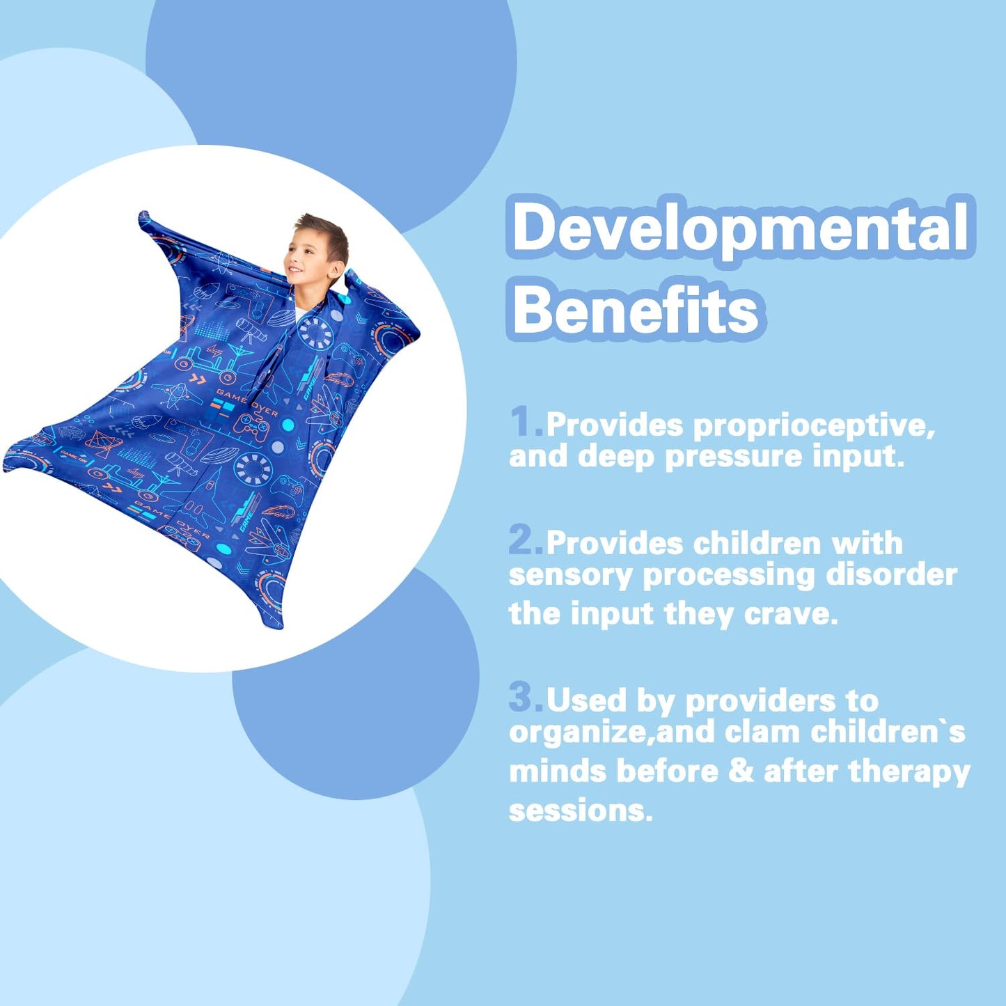 Cute Tiger Autism Movement Stretchy Sensory Body Socks - ADHD and Improve Sensory Processing Sox - Help Children with Autism (Medium)