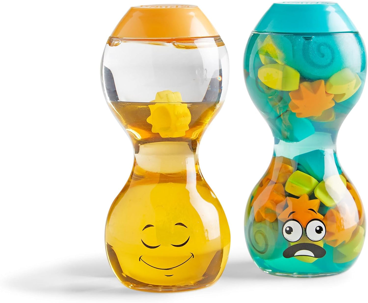 hand2mind Express Your Feelings Sensory Bottles- Opposite Emotions, Toddler Sensory Toys, Quiet Fidgets for Classroom, Calm Down Corner Supplies, Social Emotional Learning, Mindfulness for Kids