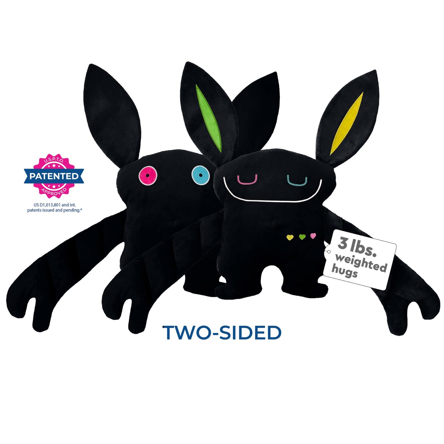 Bumpas Weighted Plush Toy - Calming Stuffed Animal, Realistic Hug, Machine Washable - Ages 3+