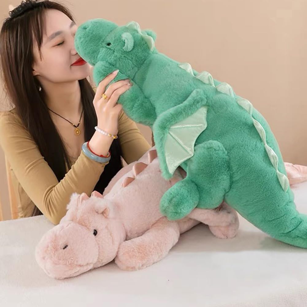 Weighted Dragon Stuffed Animal 43.3" 6.1Lbs, Large Black Weighted Plush Dragon Toy for Kids and Adults(2025 Weighted Version)