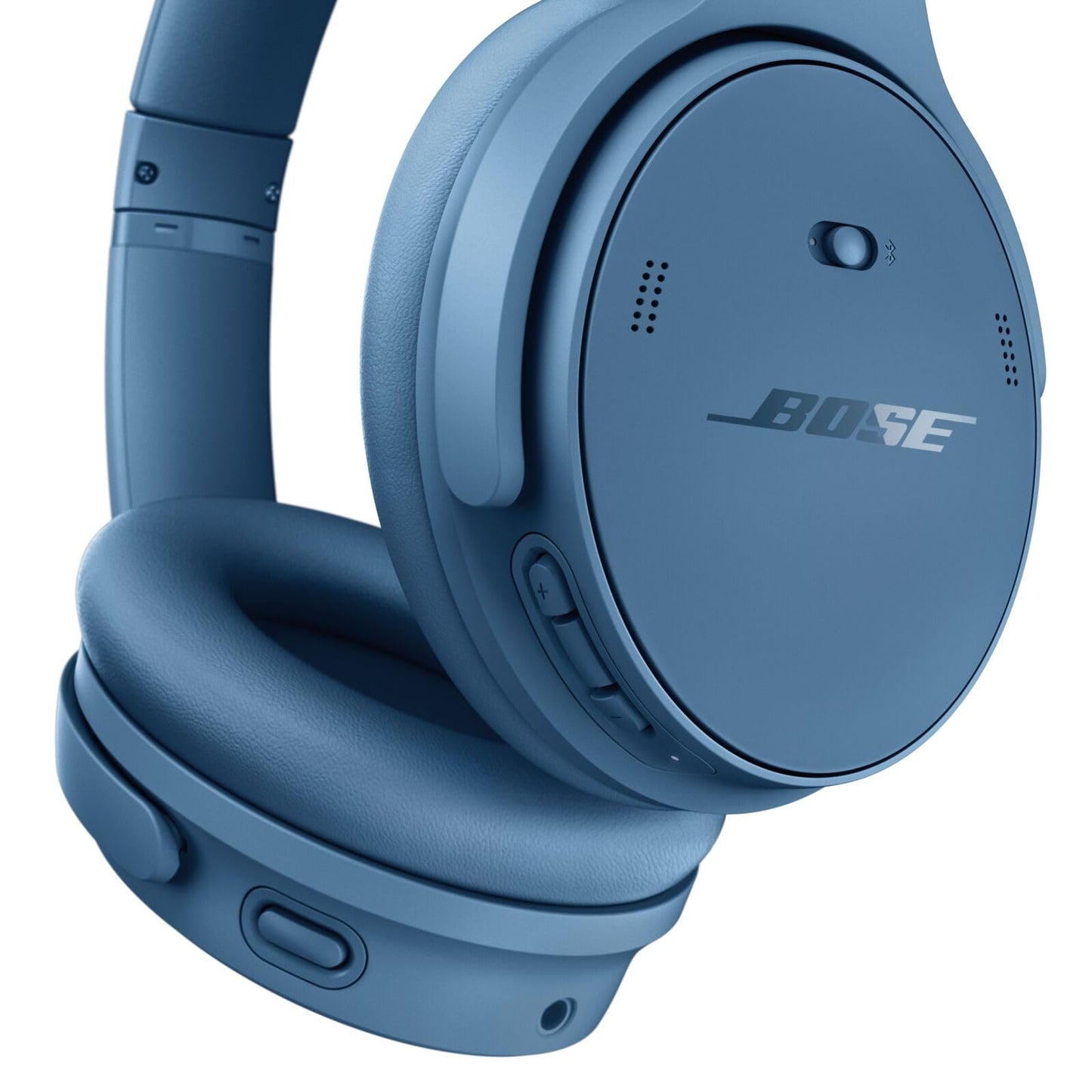 Bose QuietComfort Headphones - Wireless Bluetooth Headphones, Active Over Ear Noise Cancelling and Mic, USB-C Charging, Deep Bass, Up to 24 Hours of Playtime, White Smoke