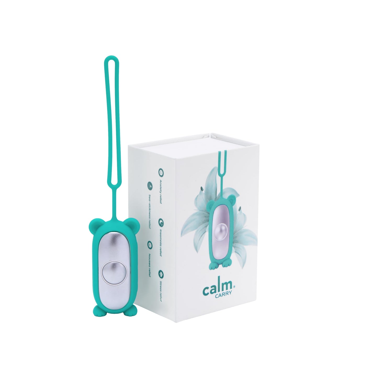 Glowco CalmCarry Mini Bear Kids Sleep Aid Device – Handheld Microcurrent Relaxation Tool, Supports Calm, Focus & Gentle Relief, USB Rechargeable, Portable Wellness Device for Children (Pink)