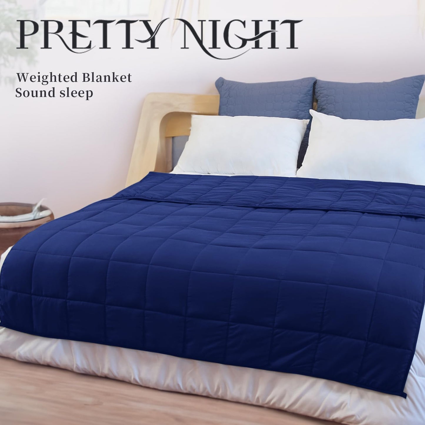 Weighted Blanket 7lbs Twin Size Dark Grey 41"x60" Weighted Blankets Heavy Blanket are Comfortable and Cozy