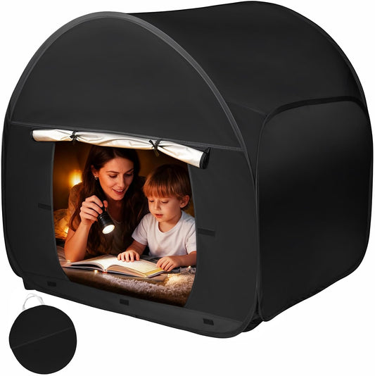 Large Sensory Tent for Kids with Autism- 47x47in Pop-Up Indoor Play Tent with Travel Bag for Calming Down & Improving Focus - Ideal for Children with Autism, ADHD, & SPD