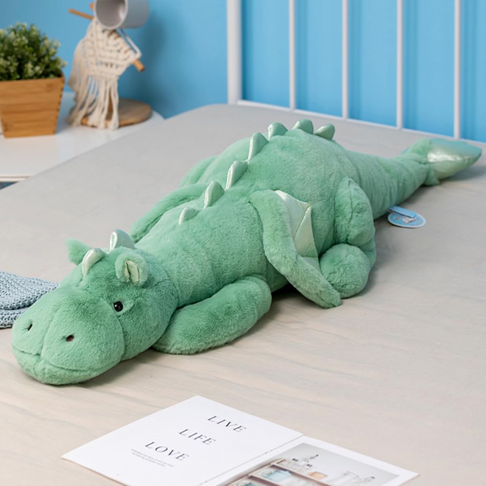 Weighted Dragon Stuffed Animal 43.3" 6.1Lbs, Large Black Weighted Plush Dragon Toy for Kids and Adults(2025 Weighted Version)
