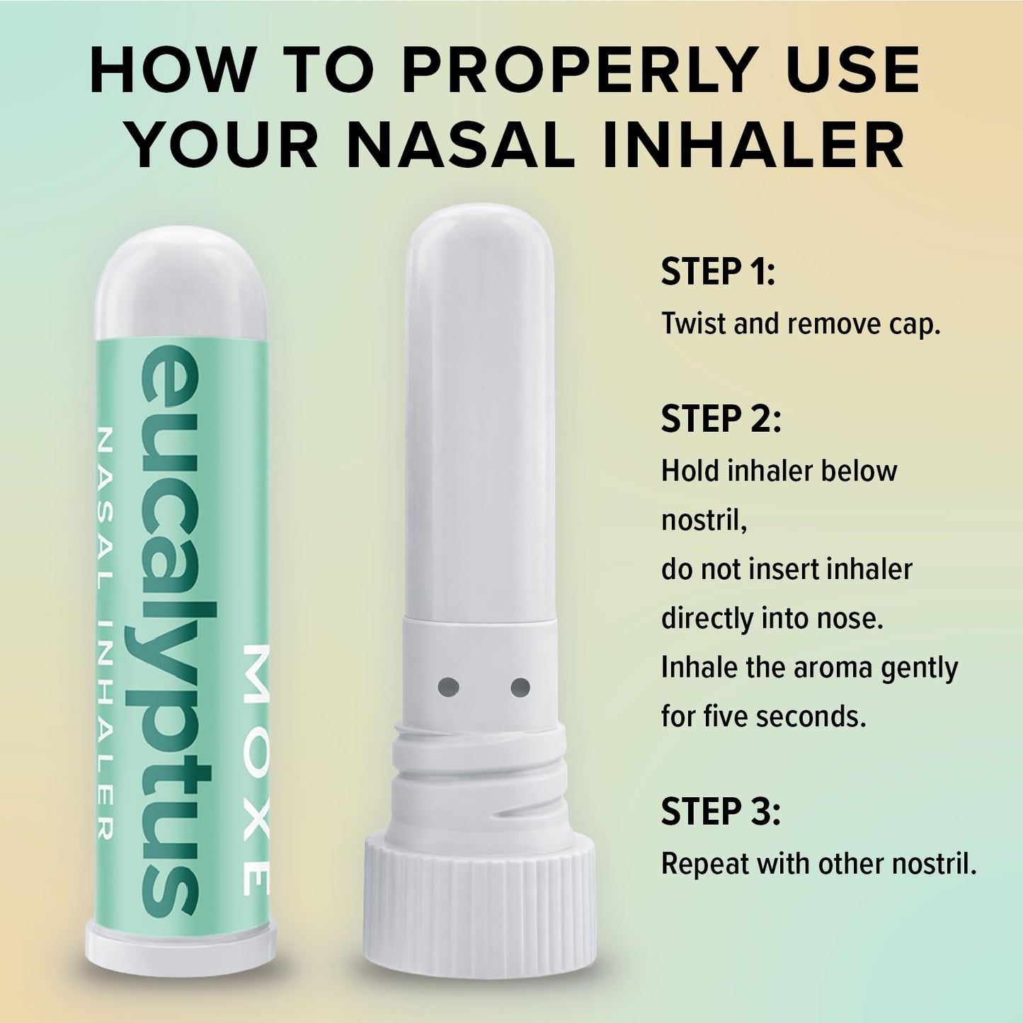 MOXE Lavender Essential Oil Nasal Inhaler, Therapeutic No-Mess Aromatherapy, Relaxation, Naturally Calming, Before Sleep Routine, Uplifts Mood, Pure and Undiluted, Made in USA (1 Pack)