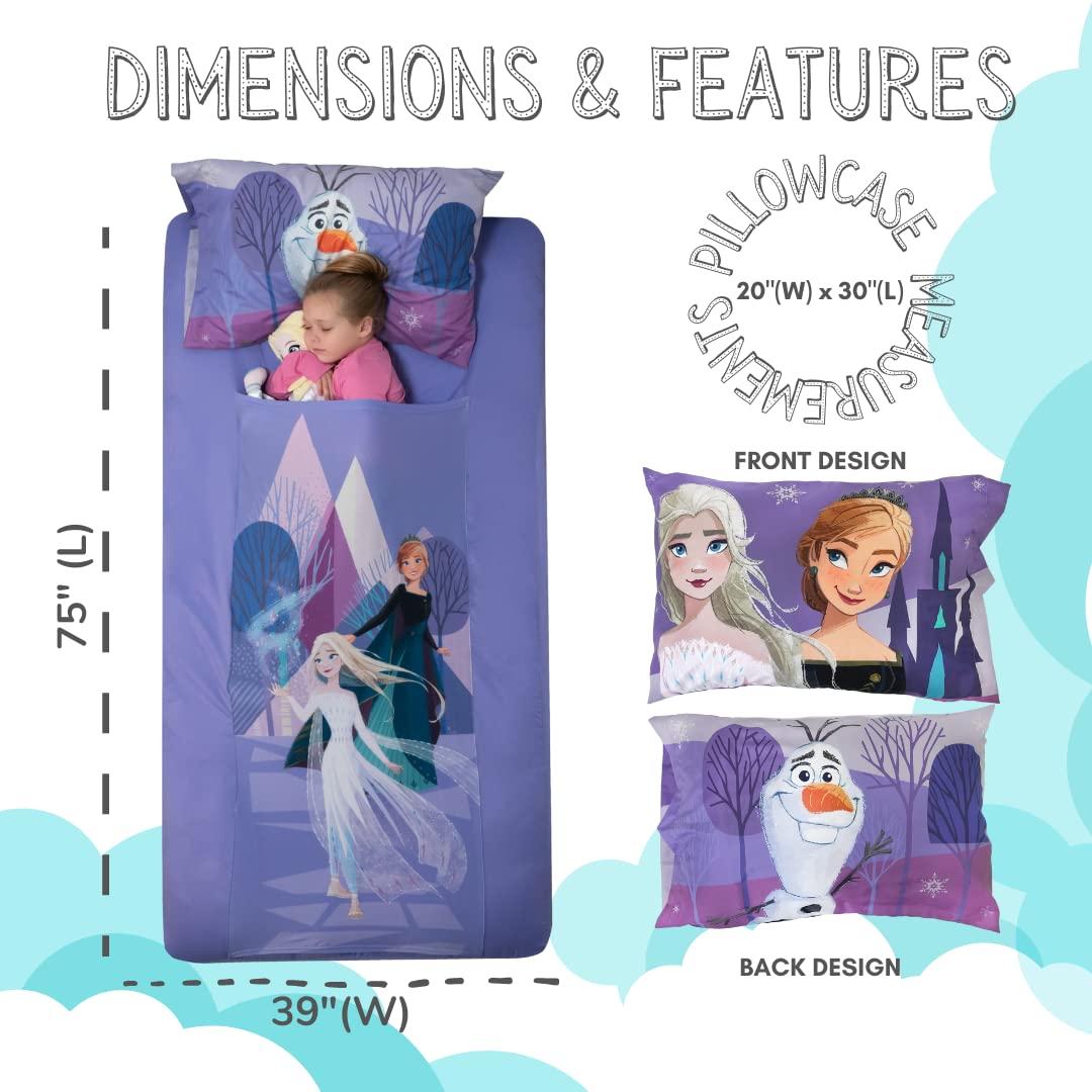 Disney's Frozen Kids Bedding Super Soft Compression Snuggle (TM) Sheets, Twin, (Official Disney Product) By Franco
