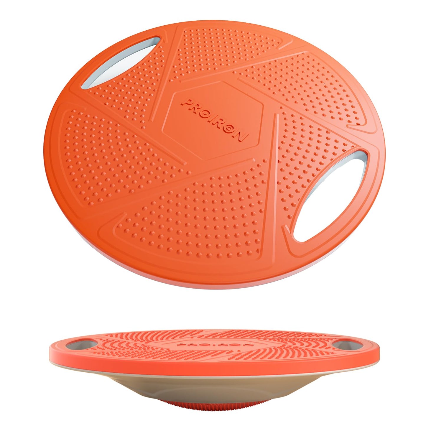 PROIRON Upgraded Wobble Balance Board, 16.34”TPE Non-Slip Stability Board, Portable Exercise Balance Trainer with Handle for Home Gym, Standing Desk, Core Training & Physical Therapy for Adults Kids